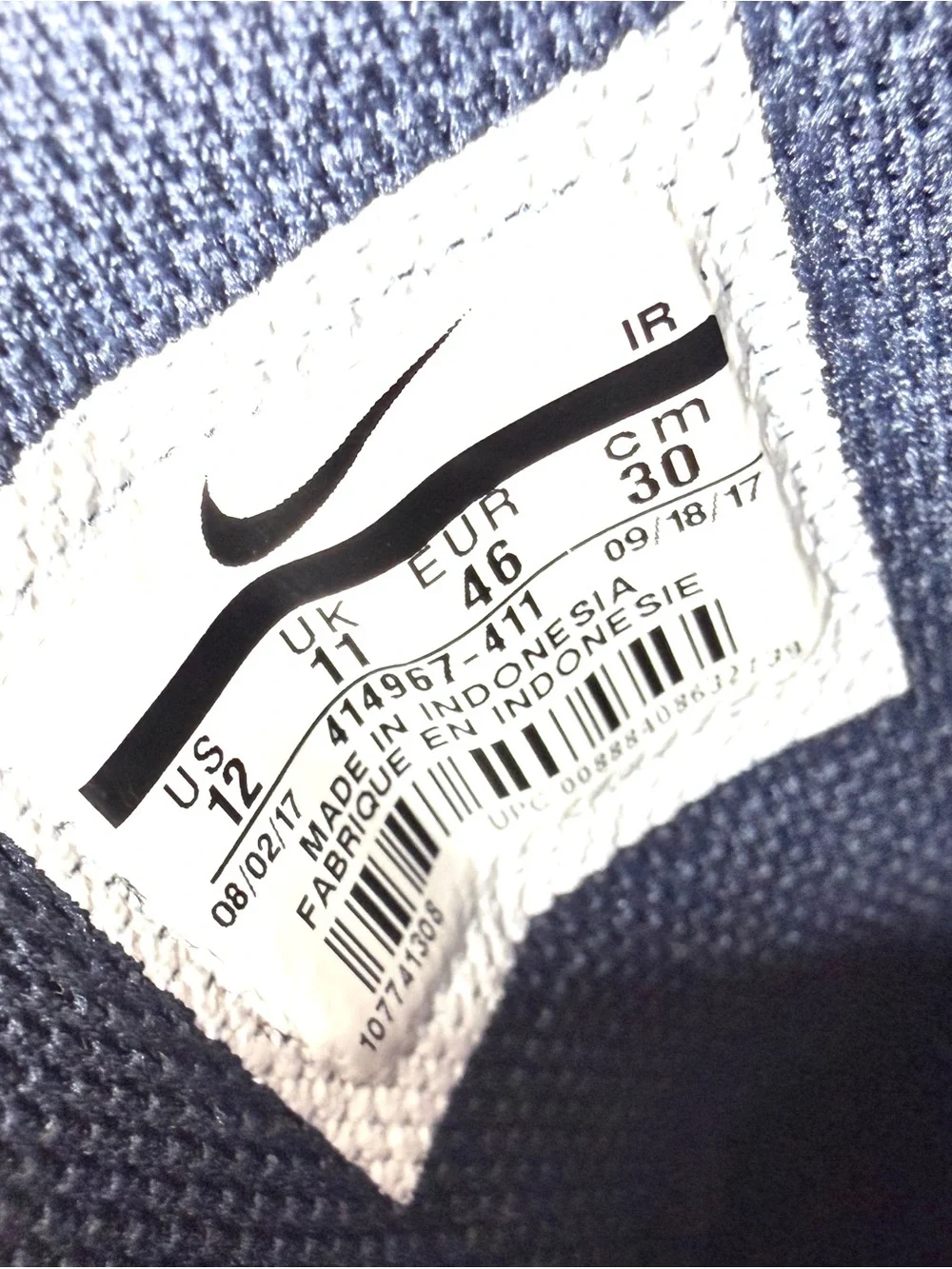 Nike Air Flight Classic Men Size 12 Obsidian Blue Basketball Shoe 414967411
